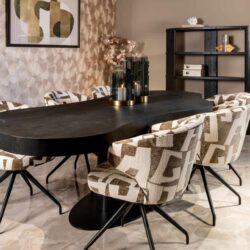 Eettafel Bogor dark coffee 260