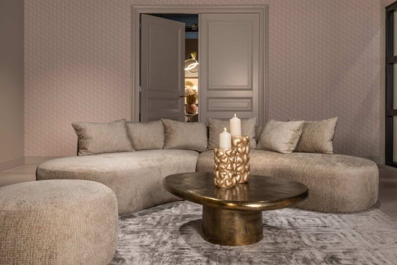 Salontafel Pulitzer brushed gold