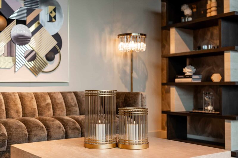 Wall art 3D Block black/gold