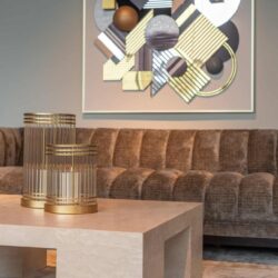 Wall art 3D Block black/gold