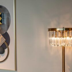 Wall art 3D Block black/gold