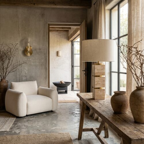 Tafellamp Jaella beige