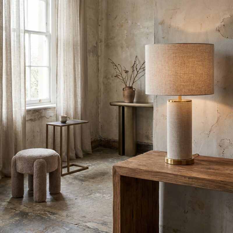 Tafellamp Joline beige