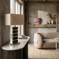 Tafellamp Levina black/gold