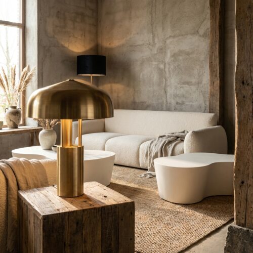 Tafellamp Linzy brushed gold