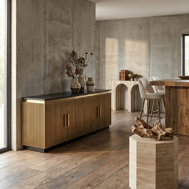 TV-meubel Ironville gold