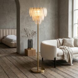 Vloerlamp Chloe brass antique