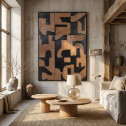Wall art Cascade brown