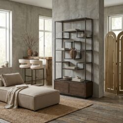 Wandkast Bonvoy bruin eikenfineer meubelstuk