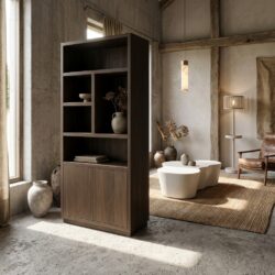 Wandkast Oakura brown, eikenfineer, stijlvol en praktisch meubelstuk