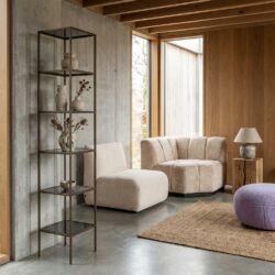 Wandkast Sheridon goud, handgemaakt, luxe en functioneel