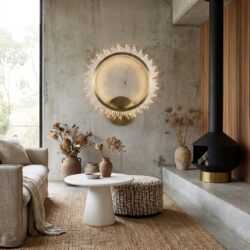 Wandlamp Beau goudkleurig ijzer uniek ontwerp stijlvol