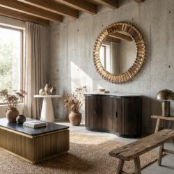 Wandlamp Becky goud, handgemaakt, ijzer en kristal