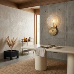 Wandlamp Otis goudkleurig aluminium en glas luxe verlichting