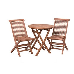 Folding tuinstoel van Livingfurn in interieur setting met natuurlijk teakhout en ongelakt afwerkings