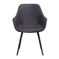 Textuur stof van armstoel Luca Antraciet, grijs