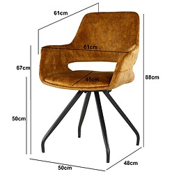 Gecoat staal poten van de Capp Oker Velvet eetkamerstoel van Livingfurn