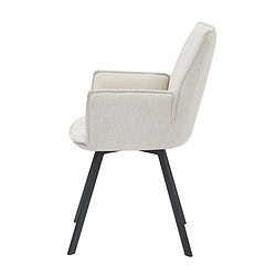 Louise eetkamerstoel beige in een moderne eetkamer, elegant en comfortabel