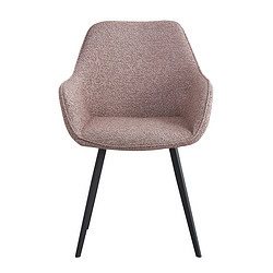 Textuur van de luxe boucle stof van de Luca eetkamerstoel