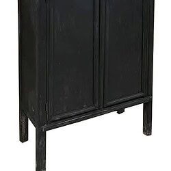 Detail Loes kast 100cm zwart afgelakt elm hout Icons collectie Livingfurn