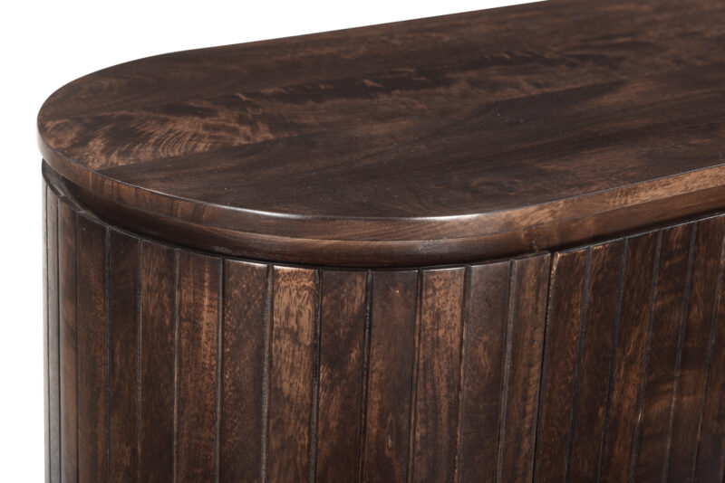 Noor Walnut 115cm kast in interieur, bruin, mangohout