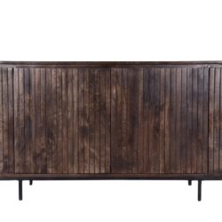 Noor Walnut 170cm kast, detail mangohouten planken