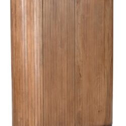 Detail van de mangohouten planken op de Noor 150cm kast