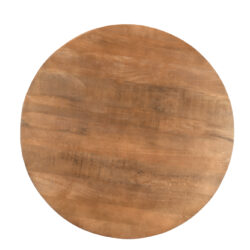 Salvator 130cm eettafel in eetkamer, bruin, mangohout