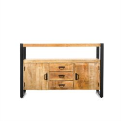 Detail van de deurtjes van het dressoir Britt