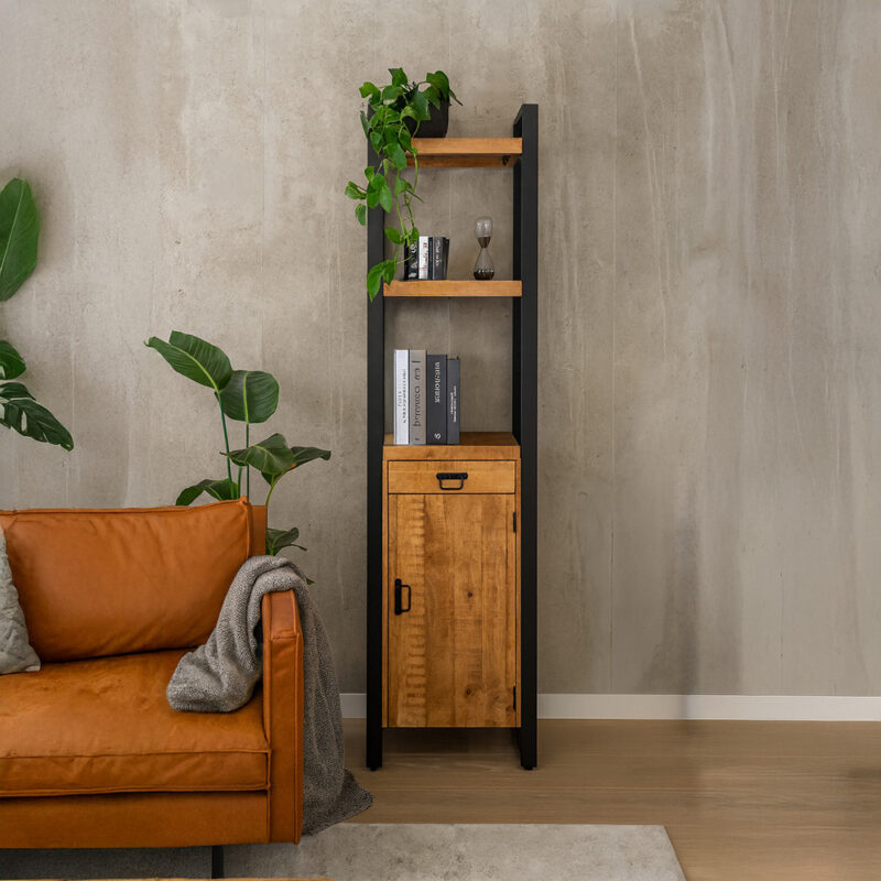 Boekenkast Britt met Lade en Deur