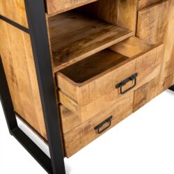 Vitrinekast Britt Glazen Deur Links