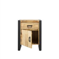 Textuur van het mango hout van het nachtkast Britt