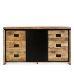 Detail stalen schuifdeur Novelle dressoir