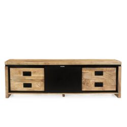 Stalen schuifdeur van Novelle TV-meubel