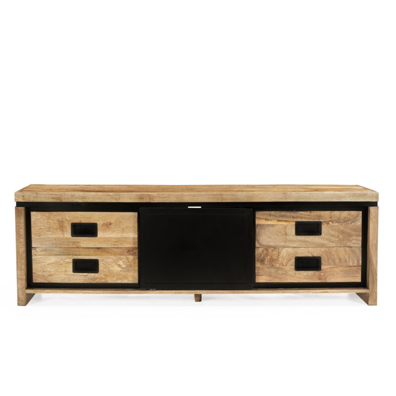 Stalen schuifdeur van Novelle TV-meubel