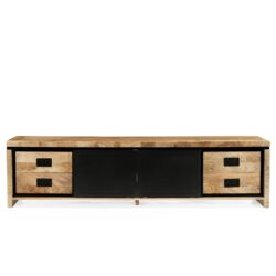 Stalen schuifdeur van Novelle TV-meubel