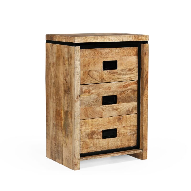 Textuur van mangohout Novelle 60 ladekast