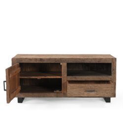 TV-meubel Roots 1 deur 1 lade 110 cm in een landelijk interieur met stoere meubelen