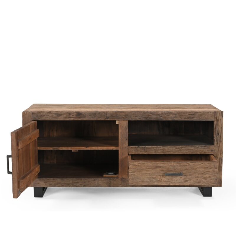 TV-meubel Roots 1 deur 1 lade 110 cm in een landelijk interieur met stoere meubelen