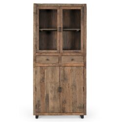 Detail van de houten deuren van de Opbergkast Roots 100