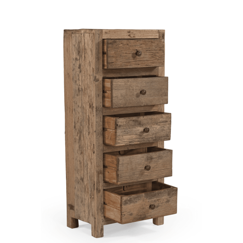 Ladekast Roots 5 laden in landelijk interieur