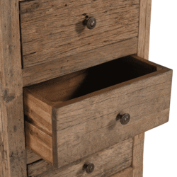 Textuur houten ladekast Roots 5 laden