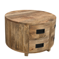 Textuur van het mangohout op de salontafel Novelle 80