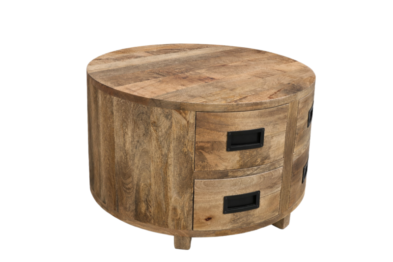 Textuur van het mangohout op de salontafel Novelle 80