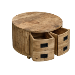 Salontafel Novelle 80 in een moderne woonkamer, industrieel design