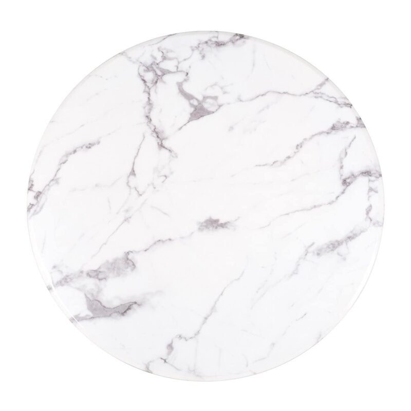 Textuur van de Degas eettafel wit