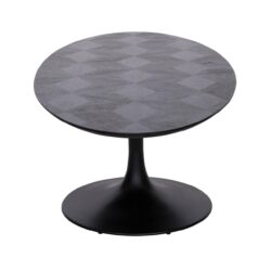 Eettafel Blax black oval 250 in een interieur, zwart, massief hout, modern design