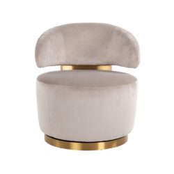 Textuur van khaki velvet stof van lounge stoel Maxime khaki velvet swivel