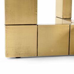 Eettafel Collada black/gold 130Ø