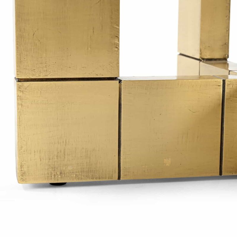 Eettafel Collada black/gold 130Ø